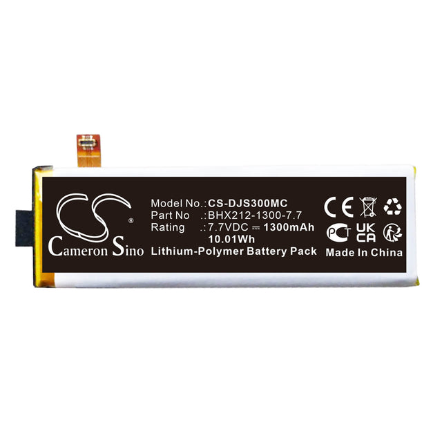 7.7V, Li-Polymer, 1300mAh, Camera battery fits Dji, Bhx212-1300-7.7, Osmo Pocket 3, 10.01Wh Camera Cameron Sino Technology Limited (Camera)
