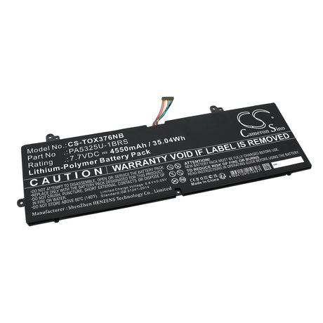7.7V, Li-Polymer, 4550mAh, Notebook, Laptop battery fits Toshiba, Port G X30t-e-113, Portege X30, 35.04Wh Notebook, Laptop Cameron Sino Technology Limited