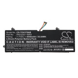 7.7V, Li-Polymer, 4550mAh, Notebook, Laptop battery fits Toshiba, Port G X30t-e-113, Portege X30, 35.04Wh Notebook, Laptop Cameron Sino Technology Limited