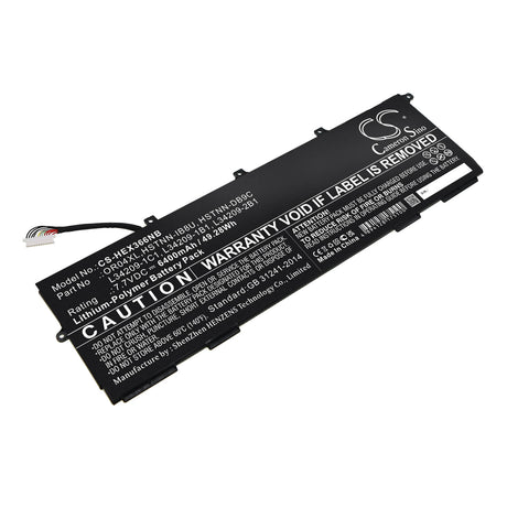 7.7v, Li-polymer, 6400mah, Battery Fits Hp, Elitebook X360 830 G6, 49.28wh Notebook, Laptop Cameron Sino Technology Limited   