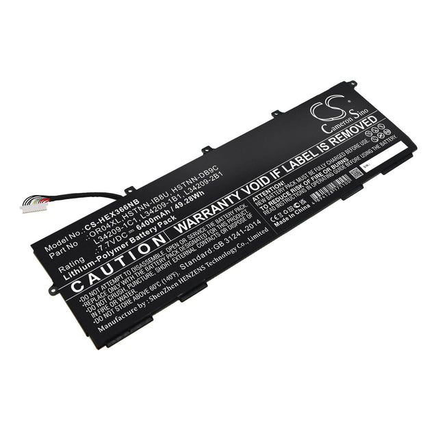 7.7v, Li-polymer, 6400mah, Battery Fits Hp, Elitebook X360 830 G6, 49.28wh Notebook, Laptop Cameron Sino Technology Limited   