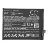 7.82V, Li-Polymer, 2200mAh, SmartPhone battery fits Oppo, Blp997, Cph2525, Cph2541, 17.2Wh Mobile, SmartPhone Cameron Sino Technology Limited (Smartphone)
