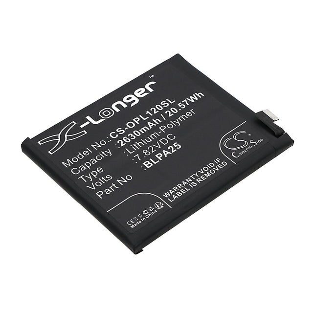 7.82V, Li-Polymer, 2630mAh, SmartPhone battery fits Oneplus, Blpa25, 12, Pjd110, 20.57Wh Mobile, SmartPhone Cameron Sino Technology Limited (Smartphone)