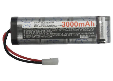 8.4V, Ni-MH, 3000mAh, Cars battery fits Rc, Cs-ns300d47c006, Cs-ns300d47c006, 25.2Wh Cars Cameron Sino Technology Limited
