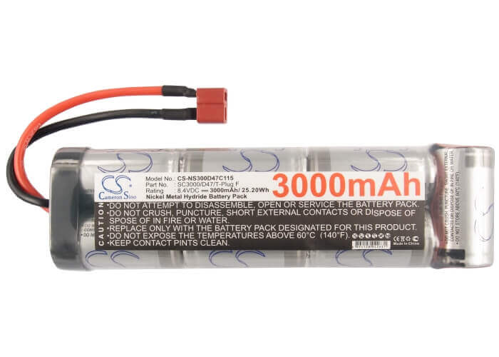 8.4V, Ni-MH, 3000mAh, Cars battery fits Rc, Cs-ns300d47c115, Cs-ns300d47c115, 25.2Wh Cars Cameron Sino Technology Limited (Suspended)