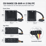 High Capacity Battery For Okuma 8hr-4/3 Fau Pc, 8hr-4/3faupc 9.6v, 4500 Mah Robotics Battery BB Generic