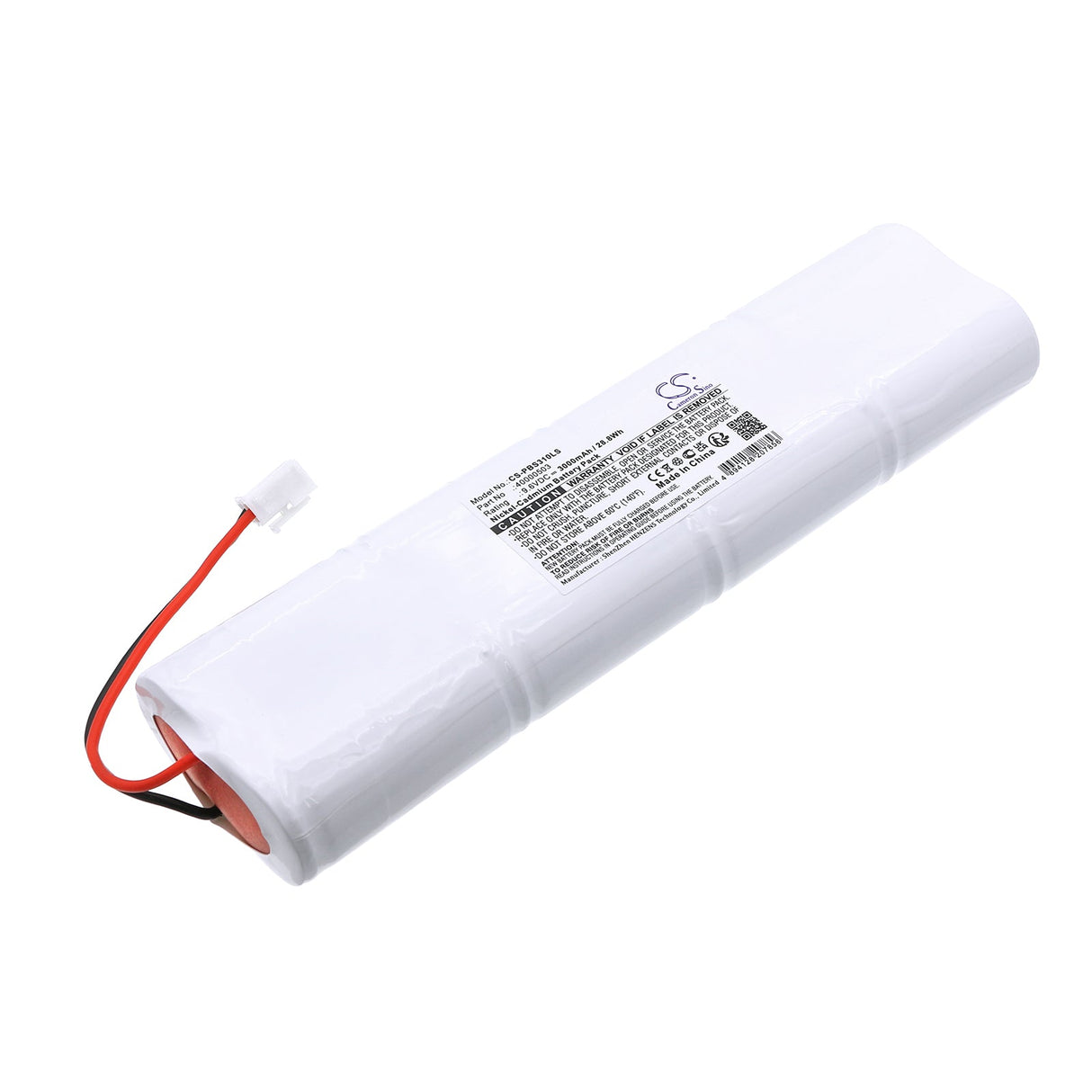 9.6V, Ni-CD, 3000mAh, Emergency Lighting battery fits Philips, 40000503, Bodine Bsl310sb, 28.8Wh Emergency Lighting Cameron Sino Technology Limited