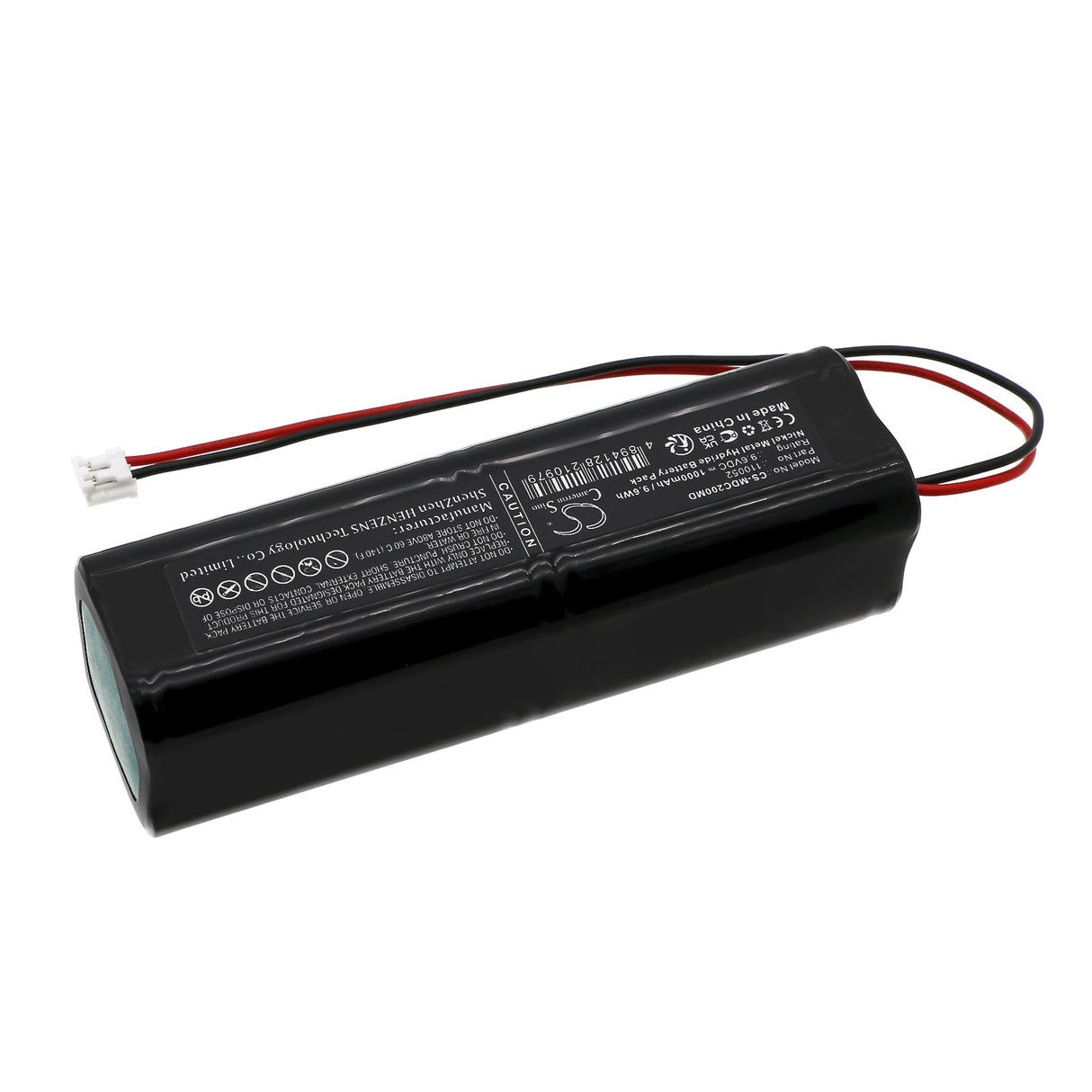 9.6V, Ni-MH, 1000mAh, Medical battery fits Mgvg, Doring Combimat 2000, 9.6Wh Medical Cameron Sino Technology Limited (Medical)