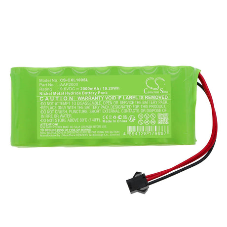 9.6V, Ni-MH, 2000mAh, Time Clock battery fits Compumatic, Aap2000, Xl1000, Xl1000e, 19.2Wh Time Clock Cameron Sino Technology Limited