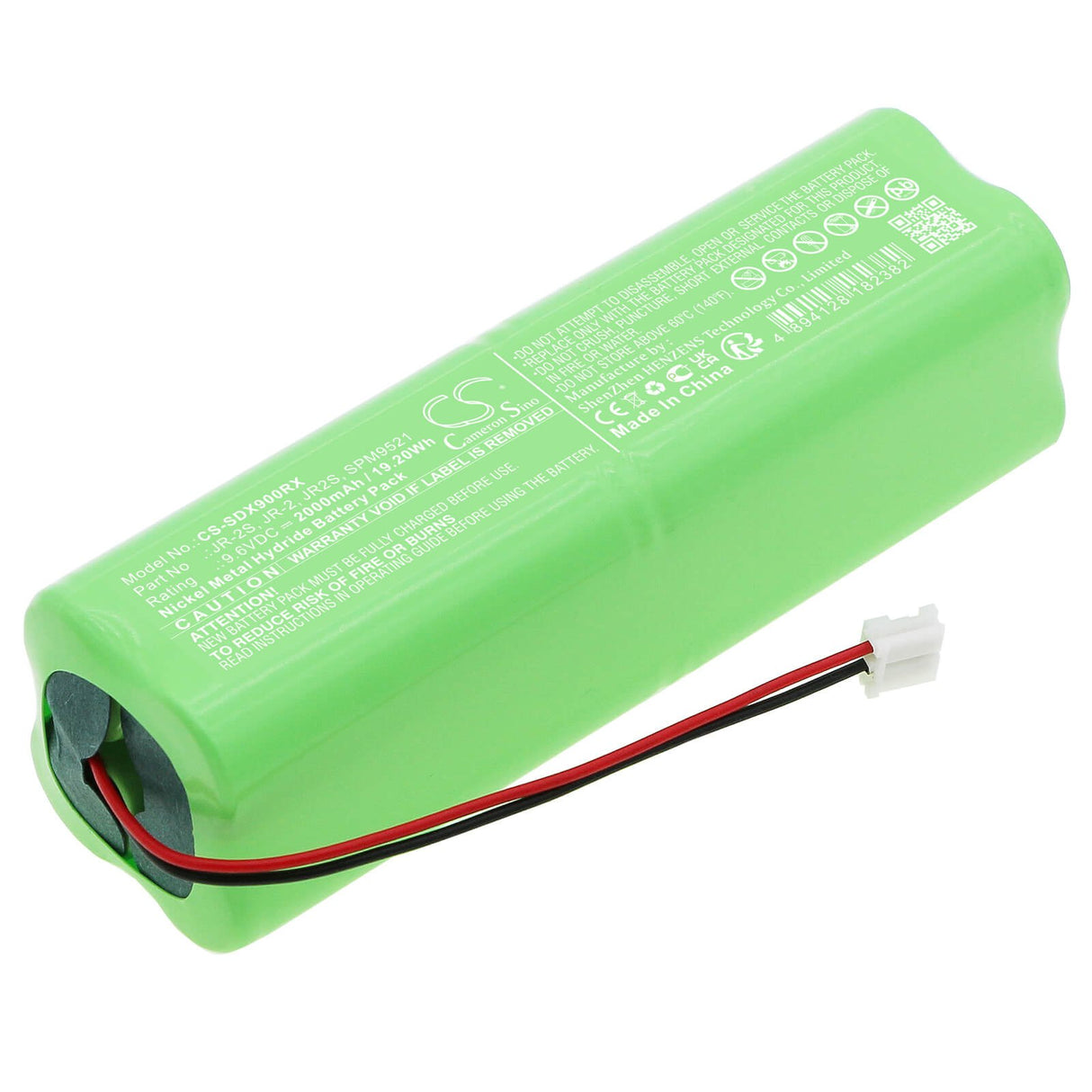 9.6v, Ni-mh, 2000mah, Remote controller battery Fits Spektrum, Dms 11x, Dx6 Transmitter, 19.20wh Remote Controller Cameron Sino Technology Limited   