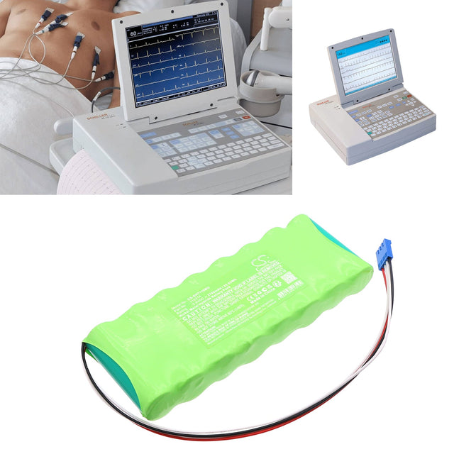 9.6V, Ni-MH, 2700mAh, Medical battery fits Schiller, At10 Plus, At-10 Plus Ekg Machine, 25.92Wh Medical Cameron Sino Technology Limited (Medical)