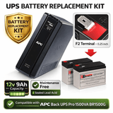1500VA Br1500g Apc Back UPS Pro Battery - 2 X 12V 9Ah UPS Batteries CB Range