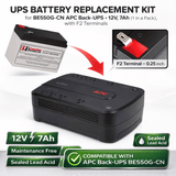 Be550g-cn Apc Back UPS Compatible Replacement Battery, 1 x 12V 7Ah UPS Batteries CB Range