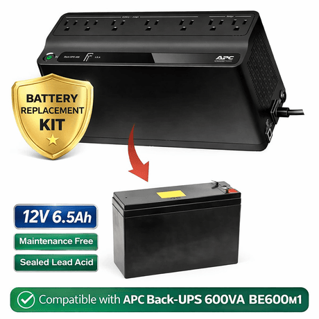 Battery For CyberPower 650VA SX650U UPS, 1 X 12v, 6ah - 72wh UPS Batteries CB Range