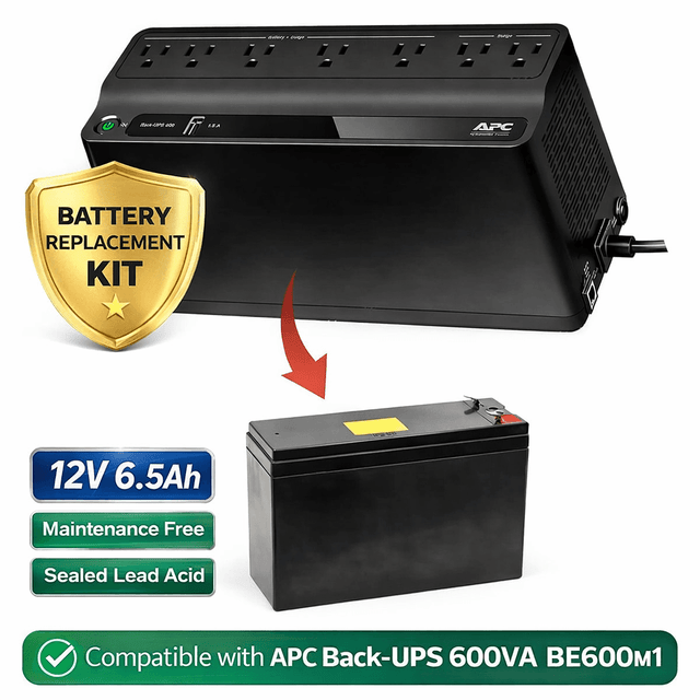 Battery For CyberPower 650VA SX650U UPS, 1 X 12v, 6ah - 72wh UPS Batteries CB Range