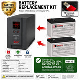 XS1300, XS-1300, BX1300lcd Xs Apc Back UPS Xs Battery 2 x 12v 7Ah UPS Batteries CB Range Extended 12V 9Ah