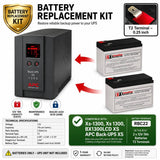 XS1300, XS-1300, BX1300lcd Xs Apc Back UPS Xs Battery 2 x 12v 7Ah UPS Batteries CB Range Standard 12V 7Ah
