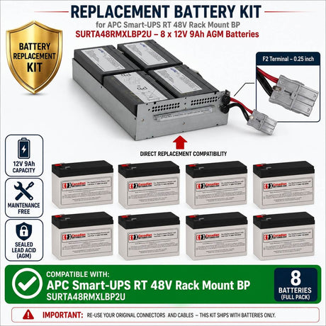 APCRBC157, Battery kit for APC Smart UPS 1000/1500 Battery UPS Batteries CB Range