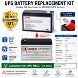 Apc Rbc2 Replacement Battery Cartridge 12v 7ah Backup Battery UPS Batteries CB Range