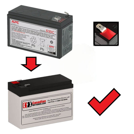 Apc Rbc51 Replacement Battery Cartridge 12v 7ah Backup Battery UPS Batteries CB Range