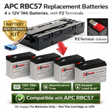 Apc Rbc57 Replacement Battery Cartridge 4 X 12v 7ah Batteries UPS Batteries CB Range