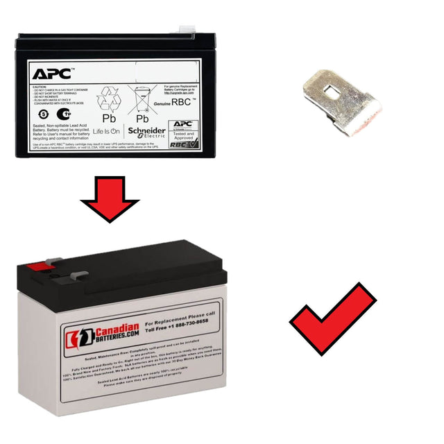 Apc APCRBCV212 Replacement Battery Cartridge 12V, 9ah Backup Battery UPS Batteries CB Range