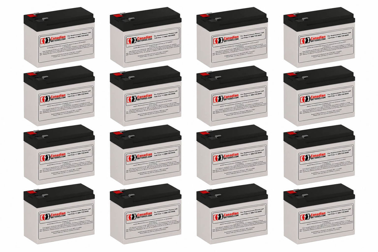 UPS Battery for APC SU48R3XLBP3U XL 48V RM 3U Smart-UPS – RBC105 Replacement 12V 7Ah AGM Battery Kit (16 Pack) UPS Batteries CB Range