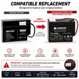 Amstron AP-1208WL Replacement Battery 12V 0.8Ah AGM WL Sealed Lead Acid (Special) CB Generic