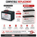 Apc Rbc3 Replacement Battery Cartridge 2 X 6v 12ah Backup Batteries UPS Batteries CB Range