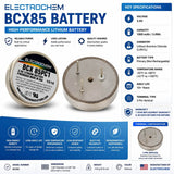 Battery Model Electrochem Bcx 85 3b50, Bcx723b50, Bcx853b50, 3b50, Bcx 72 3.9v, 1000 Mah - 3.9wh Other Batteries Electrochem