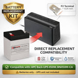 APC Back-UPS BN450M-CA Replacement Battery (RBC45) – 12V 5Ah AGM UPS Batteries CB Range