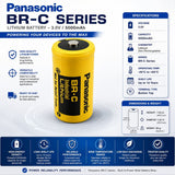 Panasonic BR-C 3V 5000mAh Lithium Battery Button Top Other Panasonic Bare Cell