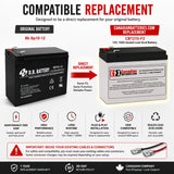 12V, 10Ah, replacement battery for Bb Bp10-12 with F2 terminals Sealed Lead Acid CB Generic