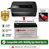 APC BE650G Replacement Battery RBC110 12V 9Ah AGM T2 UPS Batteries CB Range