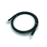 4 AWG Pure Copper Battery Cables – Fully Assembled, 1–15ft, Positive & Negative Leads for Car, Truck, RV, Solar, and Camper Sealed Lead Acid BB Generic 1Ft - M8 -BLACK