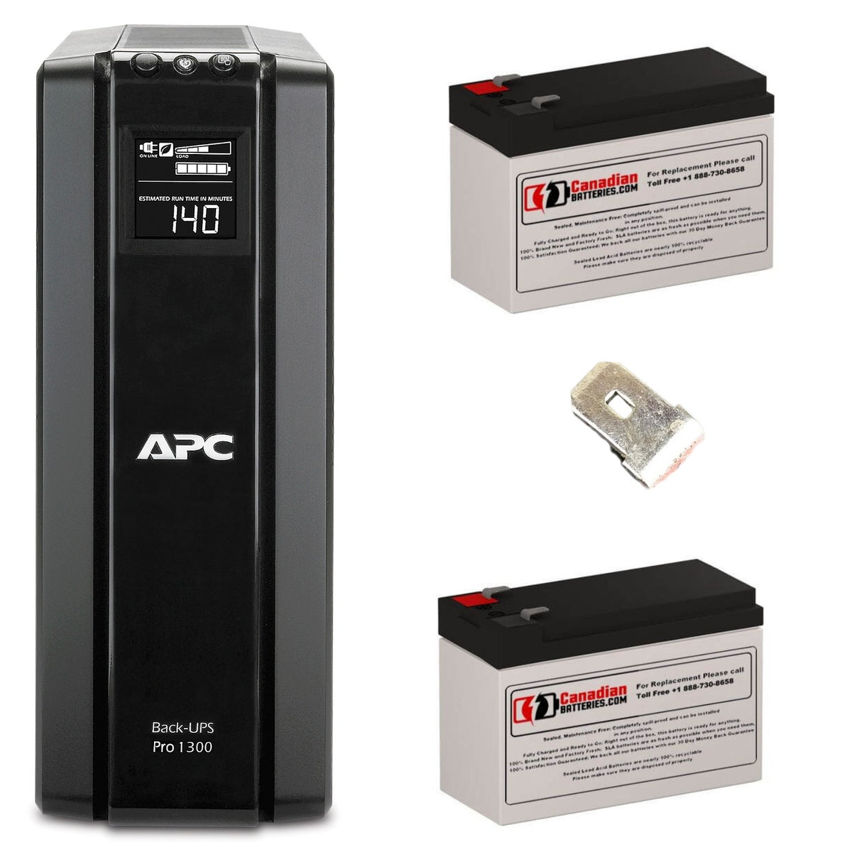 Br1300g, 1300va Apc Back UPS Pro Battery includes 2 x 12V 9Ah UPS Batteries CB Range