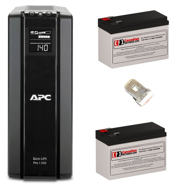 Br1300g, 1300va Apc Back UPS Pro Battery includes 2 x 12V 9Ah UPS Batteries CB Range