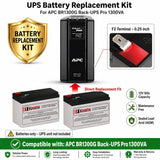 Br1300g, 1300va Apc Back UPS Pro Battery includes 2 x 12V 9Ah UPS Batteries CB Range