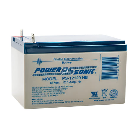 Briggs and Statton, 7600188YP, CTN12-12NB, 12 Volt 12Ah, Nut & Bolt style battery Sealed Lead Acid Power-Sonic