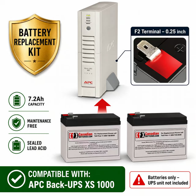 BX1000 XS APC UPS Battery 2 Pack 12V 9Ah AGM Batteries UPS Batteries CB Range