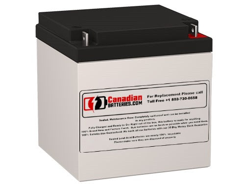 Batterie de remplacement 12V, 28Ah pour Vcell 12vc28 avec bornes F3 - Écrou et Boulon Plomb-acide scellé CB Titre par défaut générique
