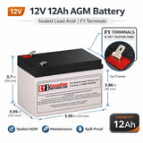 Battery for Su1000net 1000 APC Smart UPS 12V 12Ah RBC6 UPS Batteries CB Range