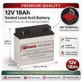 APC SUA1500X413 RBC7 Replacement Battery Kit – 2 x 12V 18Ah AGM NB Terminal Batteries UPS Batteries CB Range