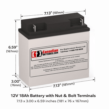 APC Suvs1400 1400 Vs Replacement Battery Kit RBC7 2x 12V 18Ah UPS Batteries CB Range