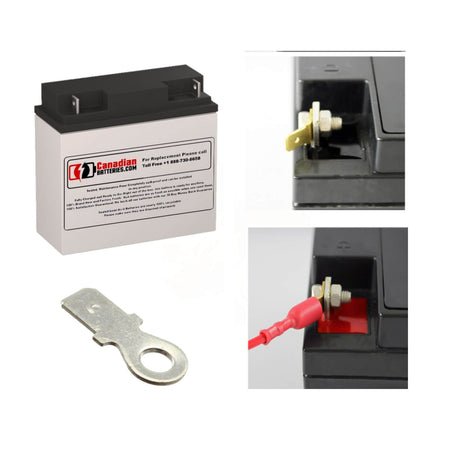 12V, 18Ah, replacement battery for Powersonic Ps-12180 with F2 terminals Sealed Lead Acid Power-Sonic