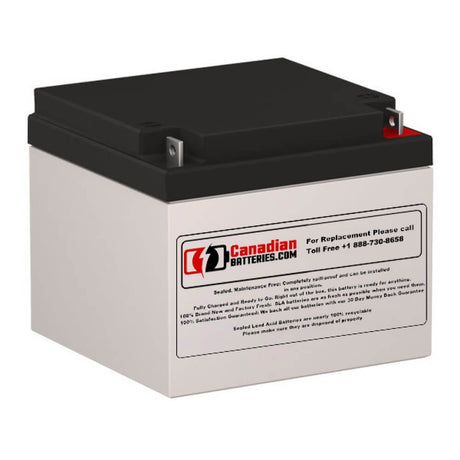CB1226 12V 26Ah AGM Battery Replacement for Yuasa NP26-12R Sealed Lead Acid CB Generic