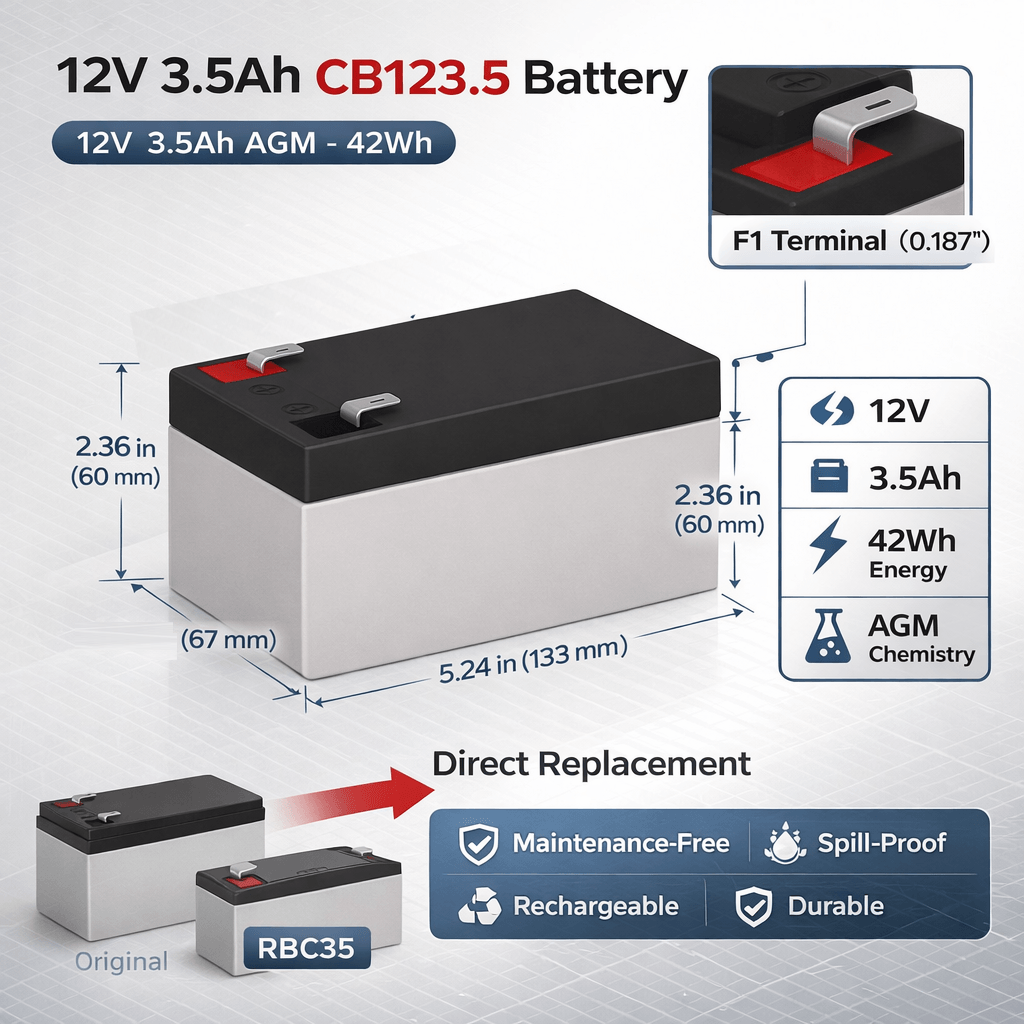 Be350c Apc Back UPS Es Battery, 1 x 12V 3.5Ah UPS Batteries CB Range