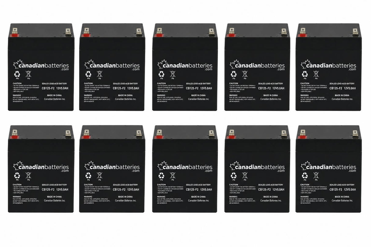 APC Smart-UPS X 3000 LCD (SMX3000HVT) Replacement 10 X 12v 5ah With F2 Terminal UPS Batteries CB Range