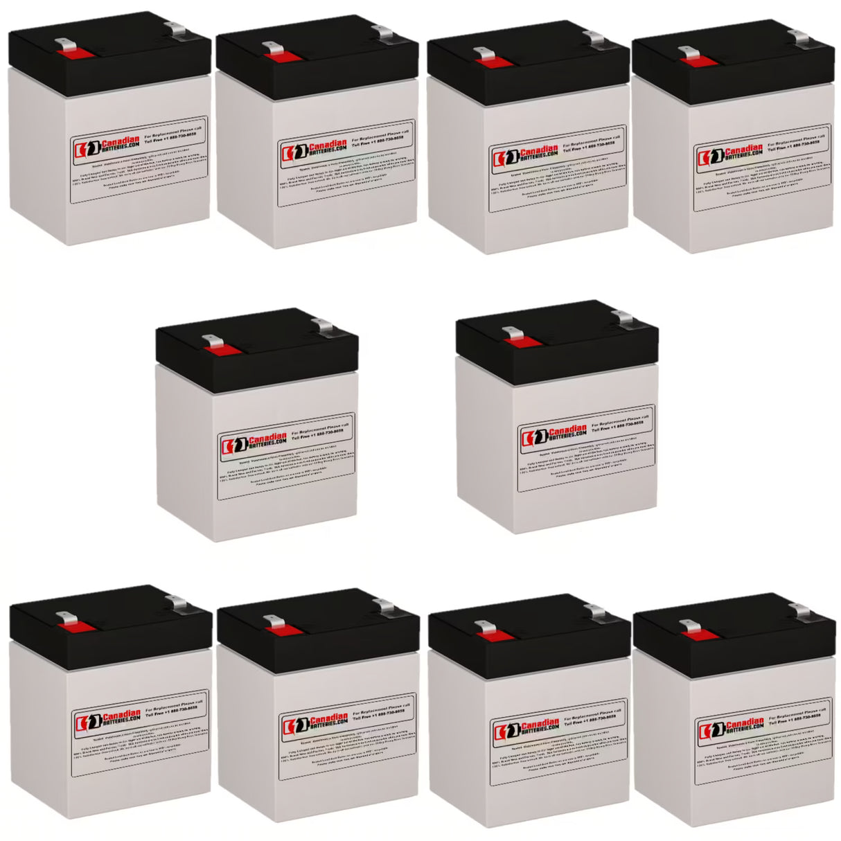 APC SMX2200RMLV2U UPS Battery Replacement RBC117 Kit – 10 x 12V 5Ah AGM UPS Batteries CB Range