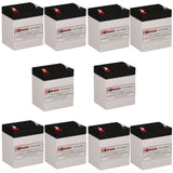 APC SMX3000RMHV2UNC UPS Battery Replacement Kit RBC117 – 10 x 12V 5Ah AGM UPS Batteries CB Range